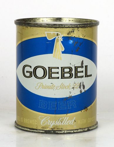 1958 Goebel Private Stock 22 Beer 8oz Can 241-25 Detroit, Michigan