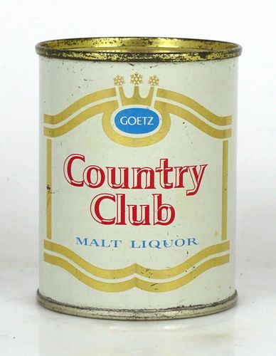 1958 Goetz Country Club Malt Liquor 8oz Can 240-24 St. Joseph, Missouri