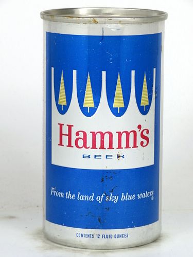 1962 Hamm's Beer 12oz Flat Top Can 79-28v2 Saint Paul, Minnesota