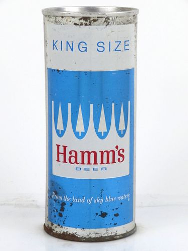 1966 Hamm's Beer 16oz One Pint Tab Top Can T152-19 Saint Paul, Minnesota