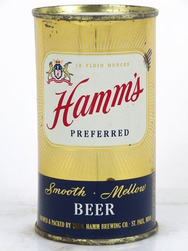 1953 Hamm's Preferred Beer 12oz Flat Top Can 79-20 Saint Paul, Minnesota