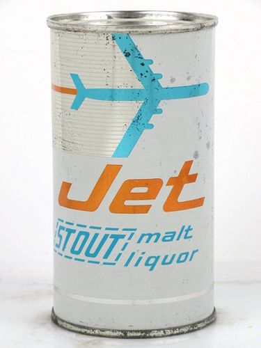 1960 Jet Stout Malt Liquor 12oz Flat Top Can 86-34 Chicago, Illinois