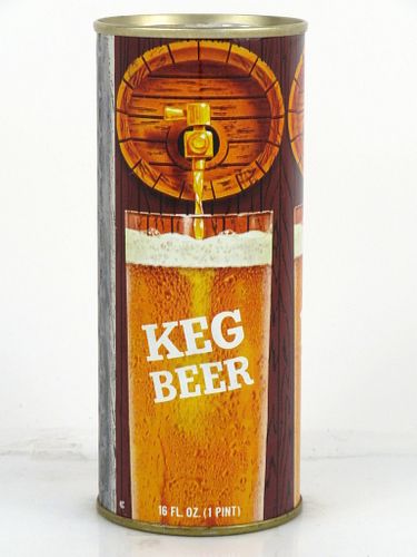 1967 Keg Beer 16oz One Pint Tab Top Can T154-07 Baltimore, Maryland
