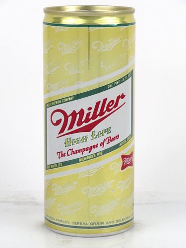 1964 Miller High Life Beer 16oz One Pint Tab Top Can T157-02V Milwaukee, Wisconsin