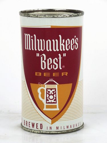 1961 Milwaukee's "Best" Beer 12oz Flat Top Can 100-08.1 Milwaukee, Wisconsin
