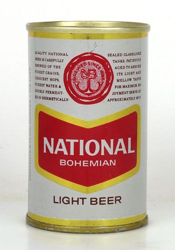 1970 National Bohemian Light Beer 8oz Can T29-02 Baltimore, Maryland