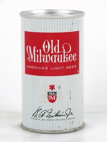 1962 Old Milwaukee Beer 12oz Flat Top Can 107-31 Milwaukee, Wisconsin