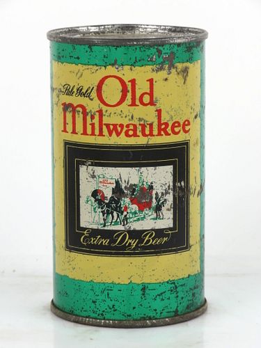 1946 Old Milwaukee Beer 12oz Flat Top Can 107-24 Milwaukee, Wisconsin