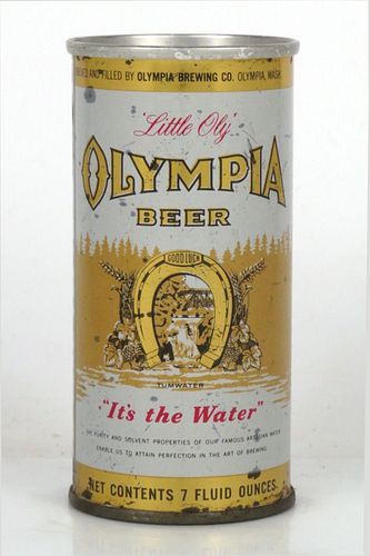 1961 Olympia Beer 7oz Can 242-05 Tumwater, Washington