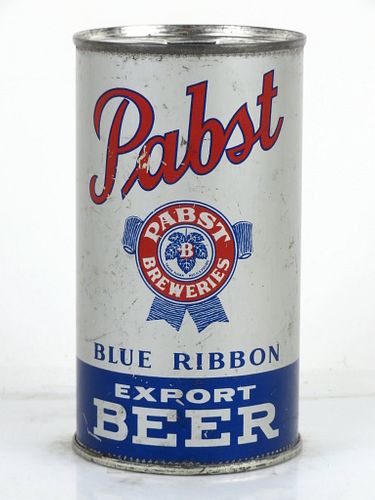 1939 Pabst Blue Ribbon Export Beer 12oz Flat Top Can OI-654 Milwaukee, Wisconsin