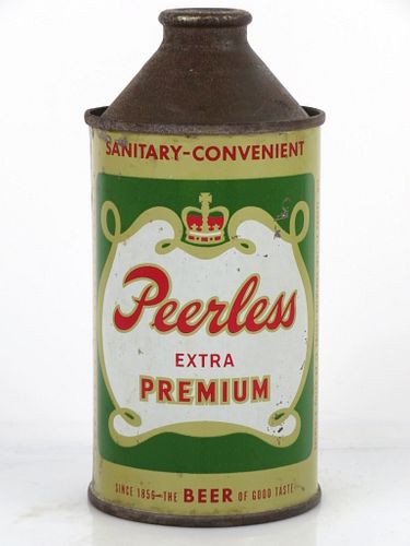 1951 Peerless Extra Premium Beer 12oz Cone Top Can 178-31 La Crosse, Wisconsin