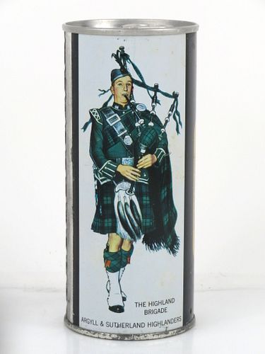 1969 Piper Export Ale Argyll & Southern Highlanders 15½oz Tab Top Can Glasgow, Glasgow City