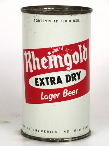 1950 Rheingold Lager Beer 12oz Flat Top Can 124-04.1 New York (Brooklyn), New York