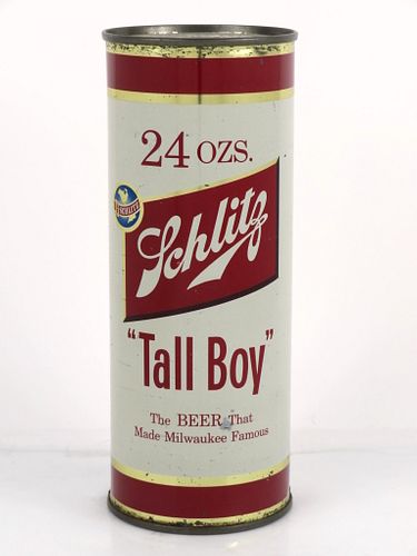 1956 Schlitz Beer "Tall Boy" 24oz Can 237-07 Milwaukee, Wisconsin