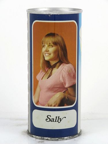 1977 Tennent's Lager Beer Sally Pink Blouse 15½oz Tab Top Can Glasgow, Glasgow City