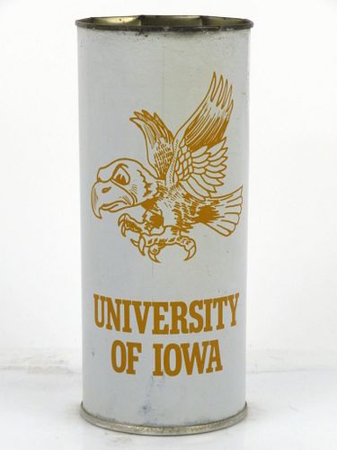 1969 University of Iowa Herky 16oz One Pint Tab Top Can T212-32 Milwaukee, Wisconsin