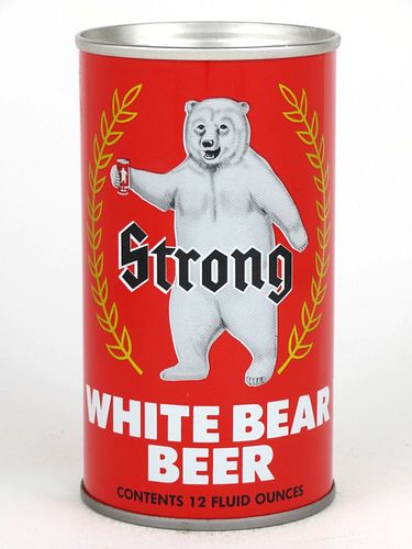 1975 White Bear Beer 12oz Flat Top Can No Ref. Eau Claire, Wisconsin