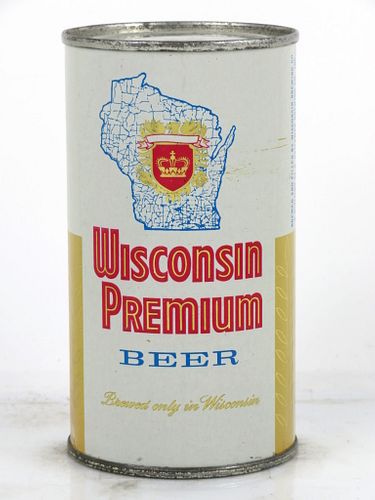 1965 Wisconsin Premium Beer 12oz Flat Top Can 146-23 La Crosse, Wisconsin