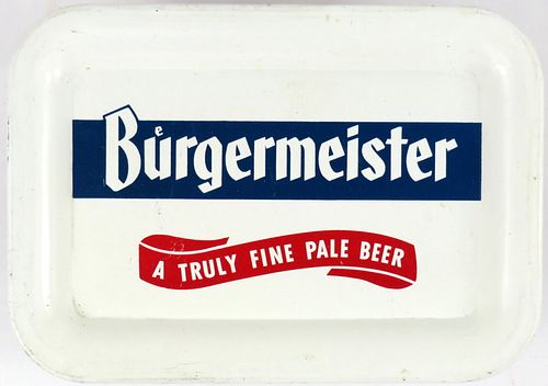 1950 Burgermeister Beer Tip Tray San Francisco, California