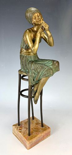 D.H. Chiparus (1886-1947) "A Little Reuge" Bronze