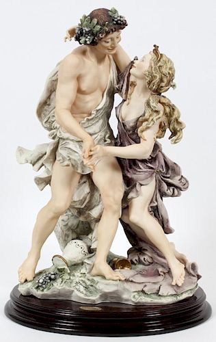 GUISEPPI ARMANI, ITALY BISQUE BACCHUS AND GIRL