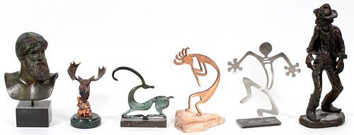 CONTEMPORARY METAL AND COMPOSITION SCULPTURES
