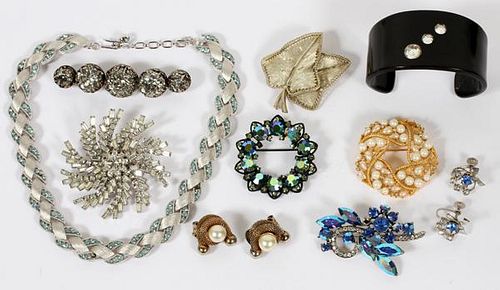 COSTUME JEWELRY COLLECTION TEN PIECES