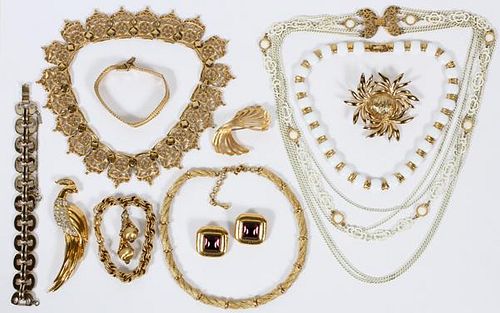 MONET COSTUME JEWELRY COLLECTION ELEVEN PIECES