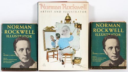 SIGNED NORMAN ROCKWELL ARTIST & ILLUSTRATOR BOOKS