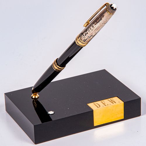 Mount Blanc Meisterstuck Sterling Silver and Gold Plated Fountain Pen