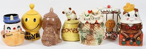 AMERICAN POTTERY COOKIE JARS MID-LATE 20TH C.