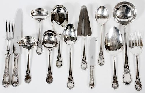 CHRISTOFLE FRENCH 'MARLY' SILVERPLATE SERVING