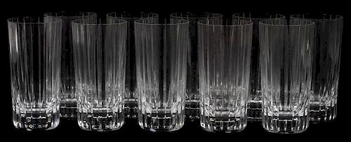 BACCARAT 'HARMONIE' CRYSTAL HIGHBALL GLASSES TEN