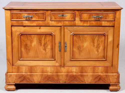 FRENCH LOUIS PHILIPPE CARVED FRUITWOOD BUFFET