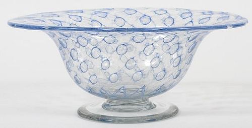 LIBBEY GLASS FOOTED BOWL