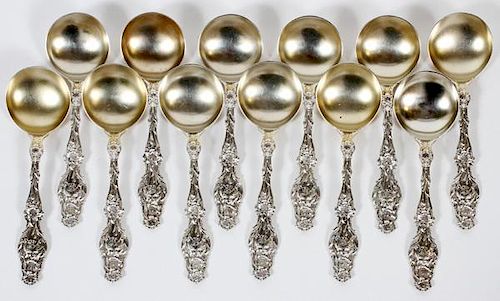 WHITING DIV. OF GORHAM 'LILY' STERLING SPOONS