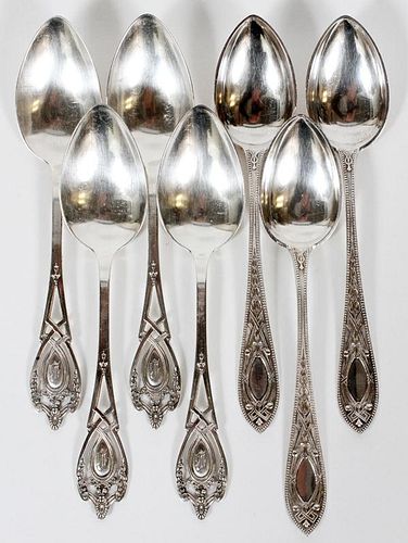 LUNT 'MONTICELLO' STERLING TEASPOONS EARLY 20TH C.