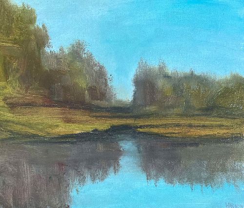 RIVER BACK CREEK OIL PAINTING