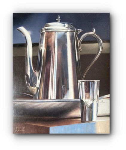 AFTERNOON DRINK OIL PAINTING