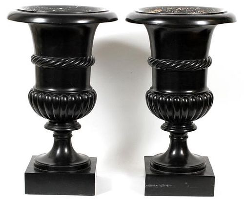 CLASSICAL STYLE URNS PAIR