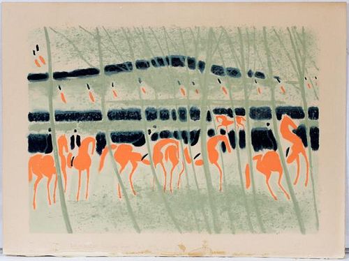 ANDRE BRASILIER COLOR LITHOGRAPH