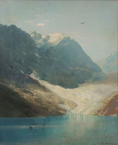 HERMANN HERTZOG (1832-1932) OIL ON CANVAS