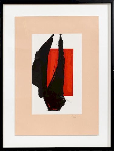ROBERT MOTHERWELL LITHOGRAPH IN COLOR 1981  #16/150