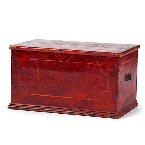 Paint-Decorated Blanket Chest 