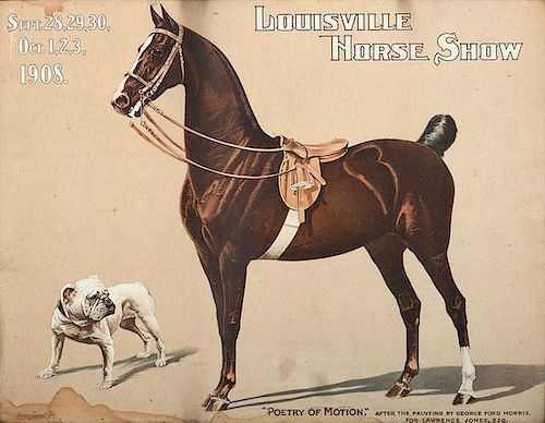 Louisville Horse Show Lithograph, 1908 