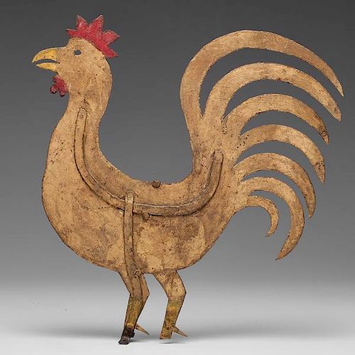 Painted Rooster Weathervane 
