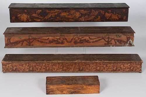 Pyrography Extra-Long Glove Boxes, Plus 