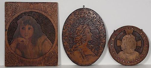 Pyrography Portrait and Religious Plaques
