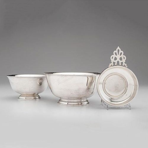 Tiffany & Co., Reed & Barton and Gorham Sterling Serving Pieces 