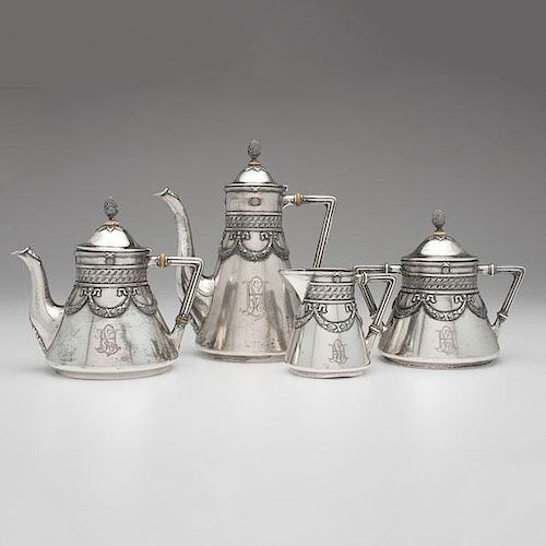 Russian Silver Tea and Coffee Service 
